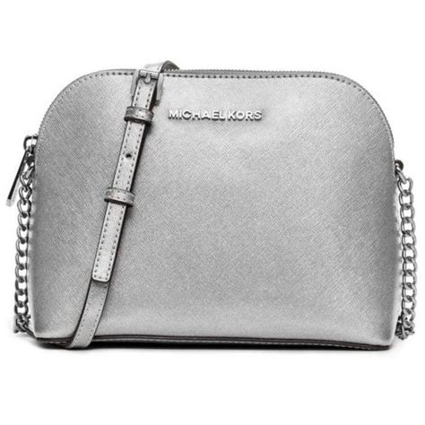 michael kors shiny silver tote|Michael Kors silver crossbody.